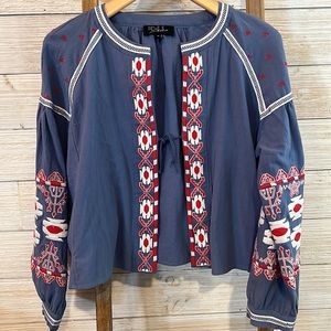RD & Koko Embroidered Tunic size medium 100% cotton
